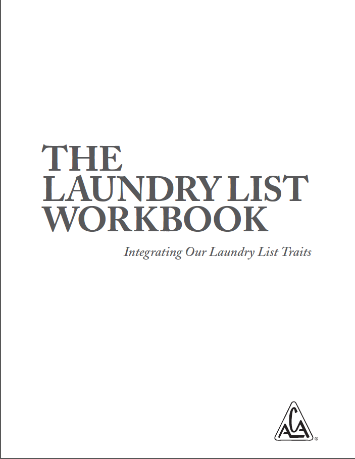 Laundry List Workbook plain cover